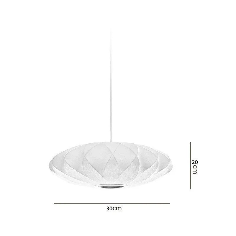 Afralia™ Bubble Silk Pendant Chandelier for Dining Living Room Kitchen Island & Bedroom