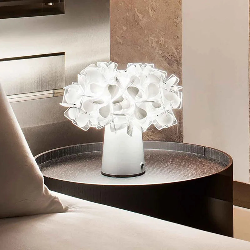 Afralia™ Acrylic Flower LED Table Lamp for Bedroom and Living Room Lighting