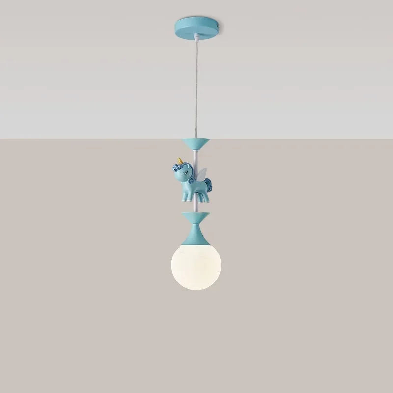 Afralia™ Children Room LED Pendant Light, Modern Minimalist Design for Carousel Bedroom Decor
