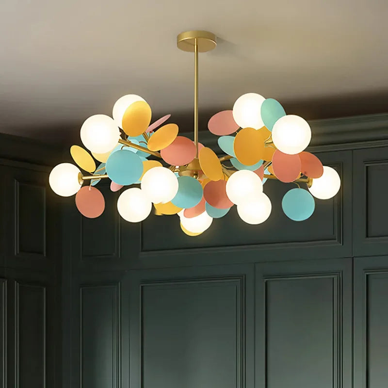 Afralia™ Branch Chandelier: Modern Colorful LED Ceiling Light for Bedroom and Living Room