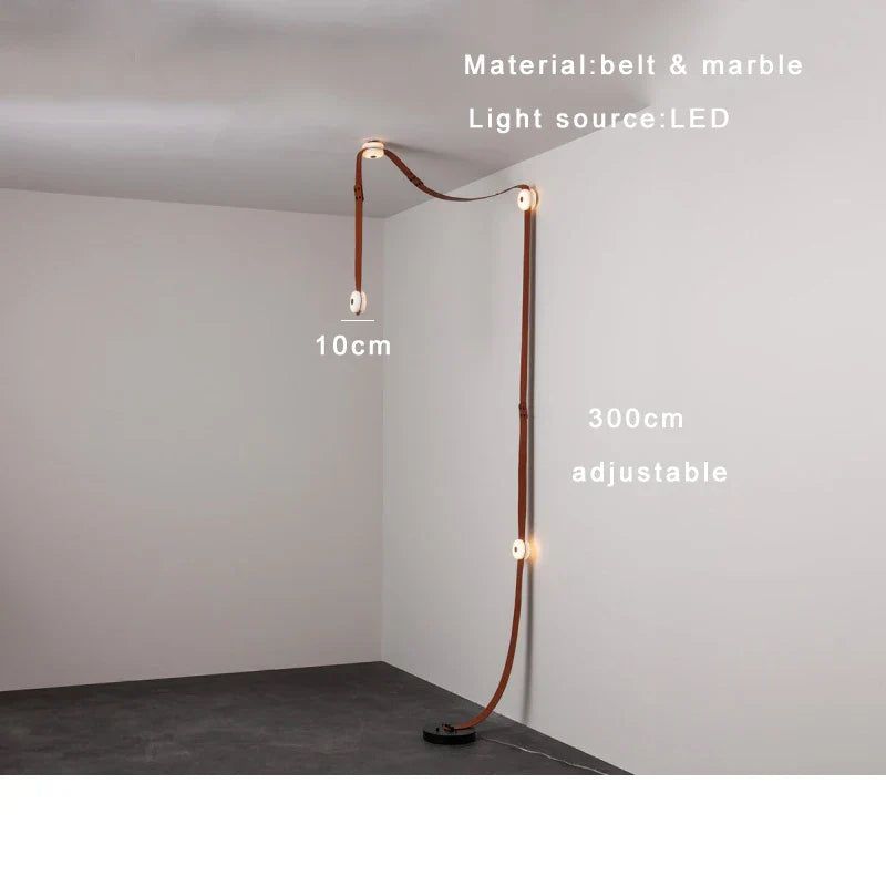 Afralia™ Leather Marble Pendant Lights Luxury Dimmable Fixture Easy Installation Bedroom Living Room Lamp