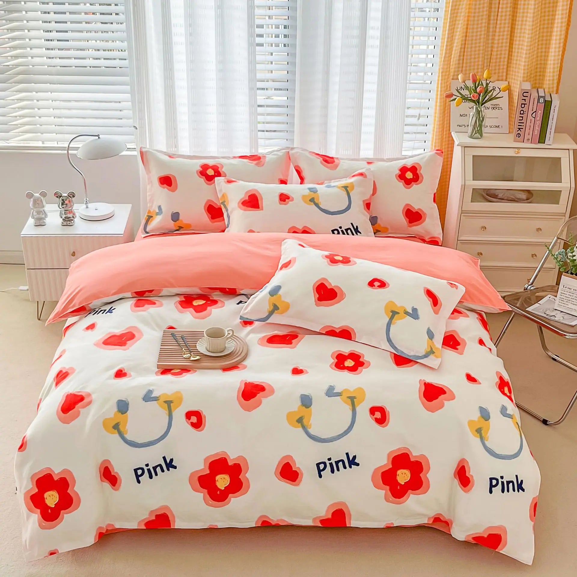 Afralia™ Soft Plant Printed Bedding Sets Cozy Quilt Cover for Summer & Autumn