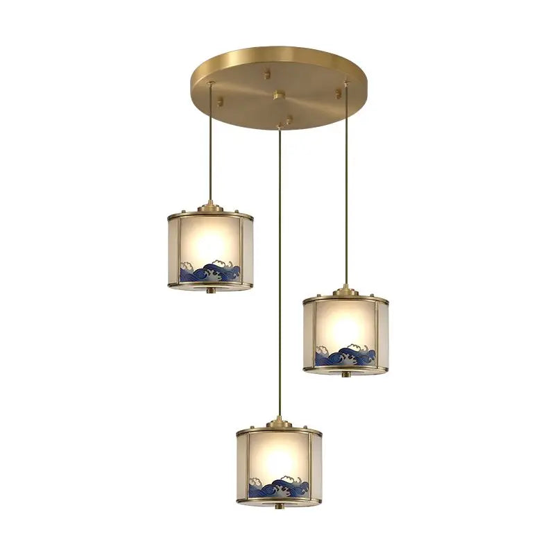 Afralia™ All Copper Entrance Light, Bedroom Head, Ceiling, Hallway, Rotating Staircase Light
