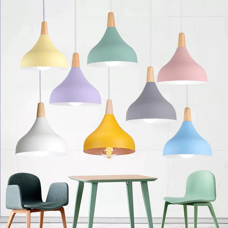 Afralia™ Multicolour Pendant Light Fixture Restaurant Cafe Loft Bedroom Hanglamp