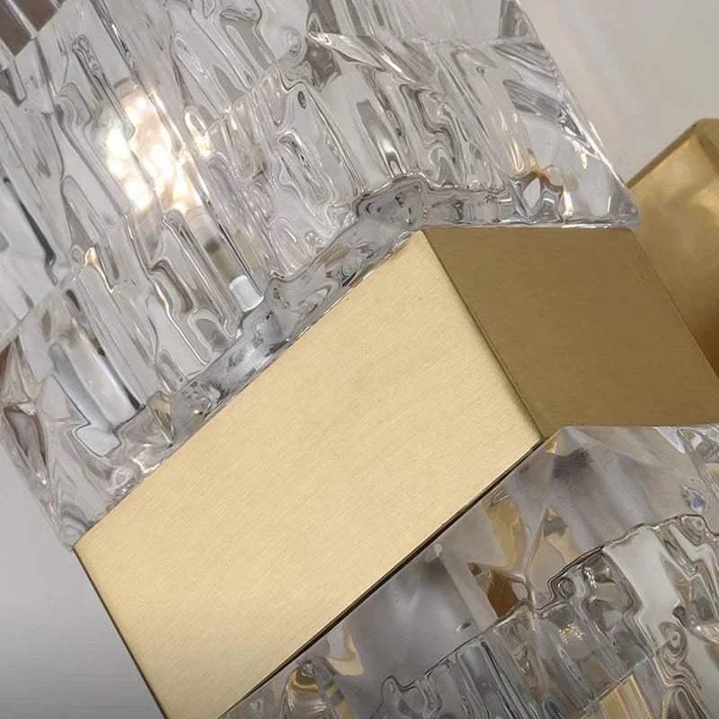 Afralia™ Crystal Rectangle Wall Lamp: Luxury Modern LED Lighting for Living Room, Bedroom, Staircase, TV Decor