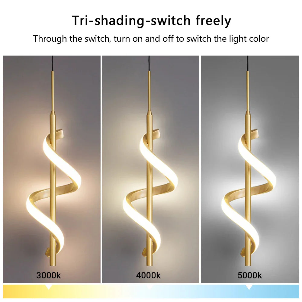 Afralia™ LED Pendant Light for Bedroom Dining Room Bedside Decorative Hanging Lamp