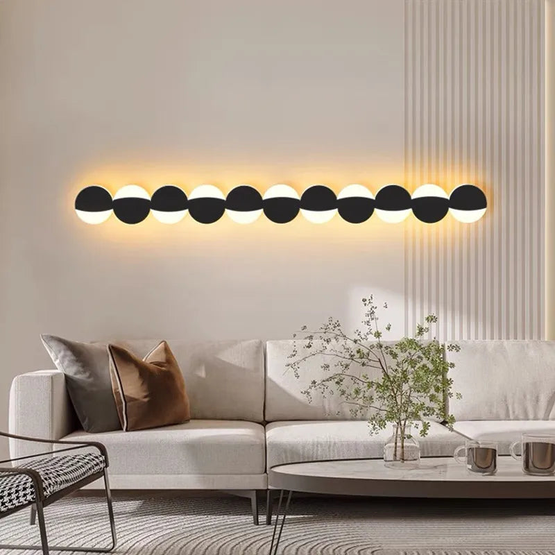 Afralia™ Spherical LED Wall Lamp for Modern Minimalist Bedroom and Living Room Decor