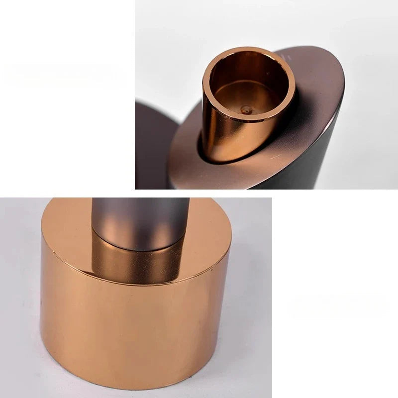 Afralia™ Geometric Helical Pipe Candle Holder for Home Decor and Centerpieces