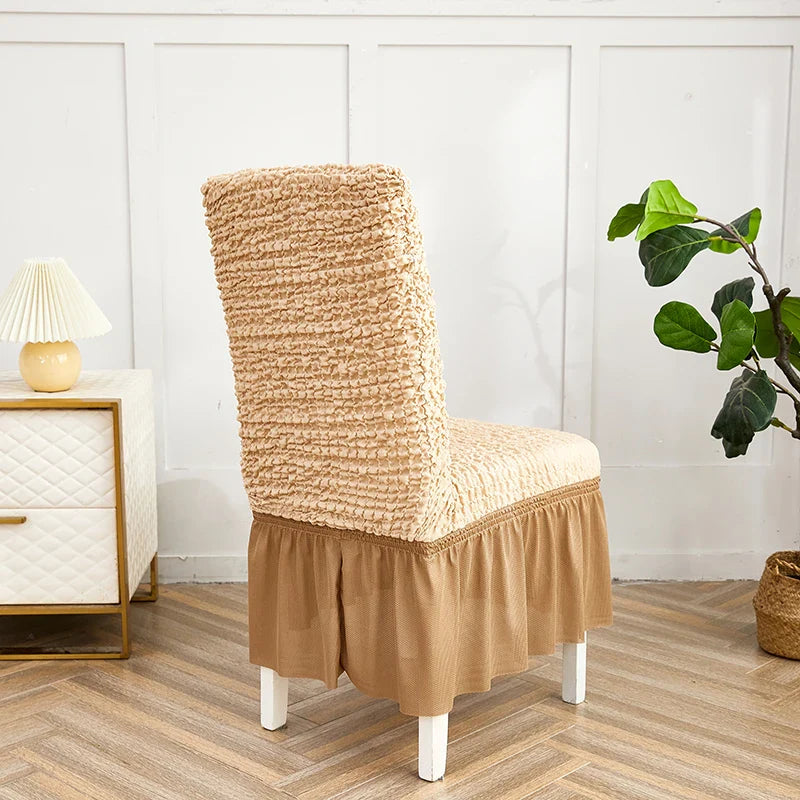 Afralia™ Stretch Solid Chair Cover Protector - Wrinkle-Resistant, Premium Quality