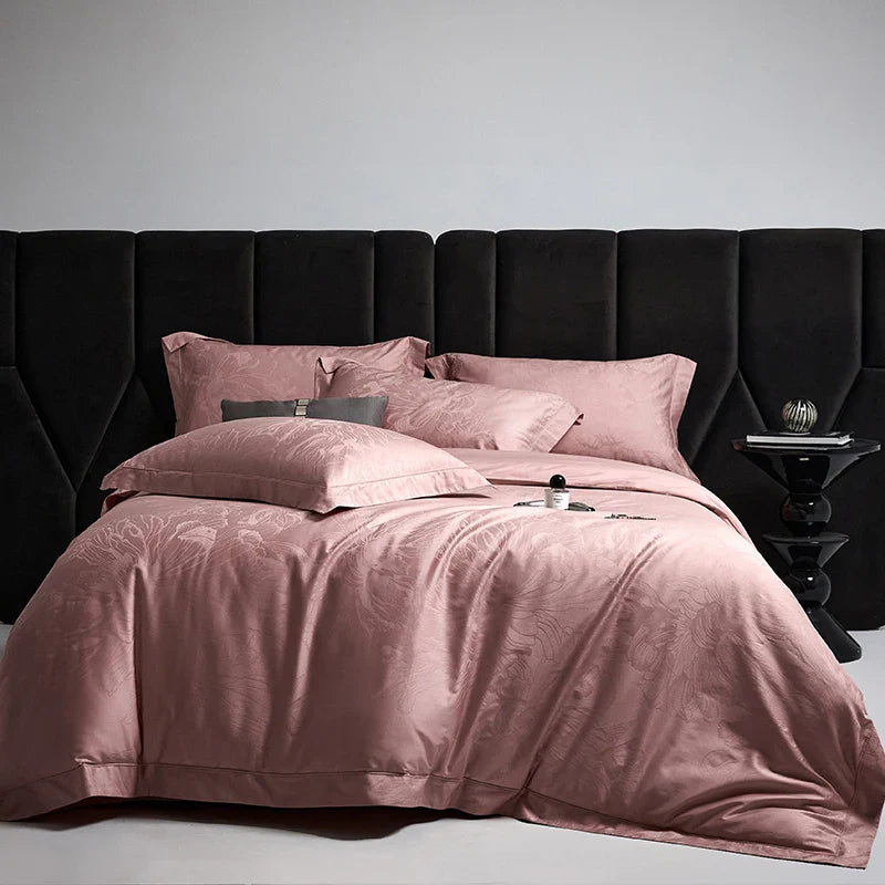 Afralia™ Silky Egyptian Cotton Luxury Bedding Set - Queen King Size Duvet Cover Sheet Pillowcases