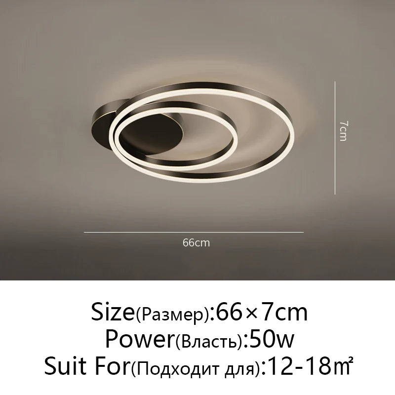 Afralia™ Modern LED Ceiling Chandelier for Living Room Bedroom Kitchen Lighting