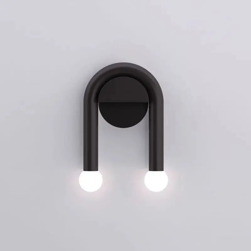 Afralia™ Black Modern Wall Lamp for Bedroom Bathroom Living Room Hallway