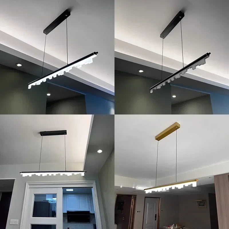 Afralia™ Nordic LED Chandelier: Modern Minimalist Dining Table Light for Restaurant, Cafe, and Living Room