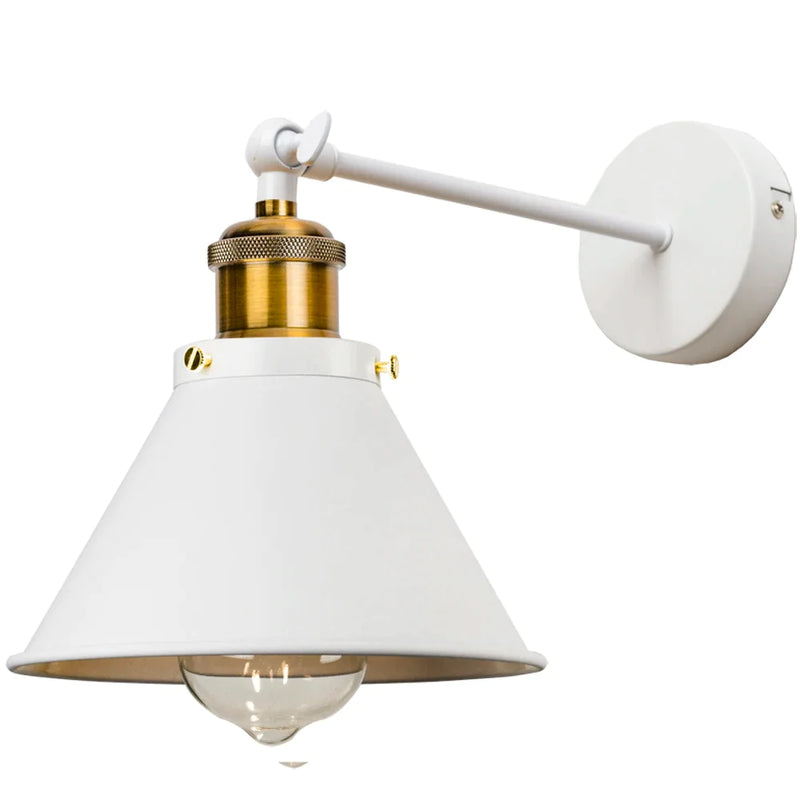 Afralia™ Industrial Gold Wall Lighting, E27 Wall Mount Lamp for Home Decor