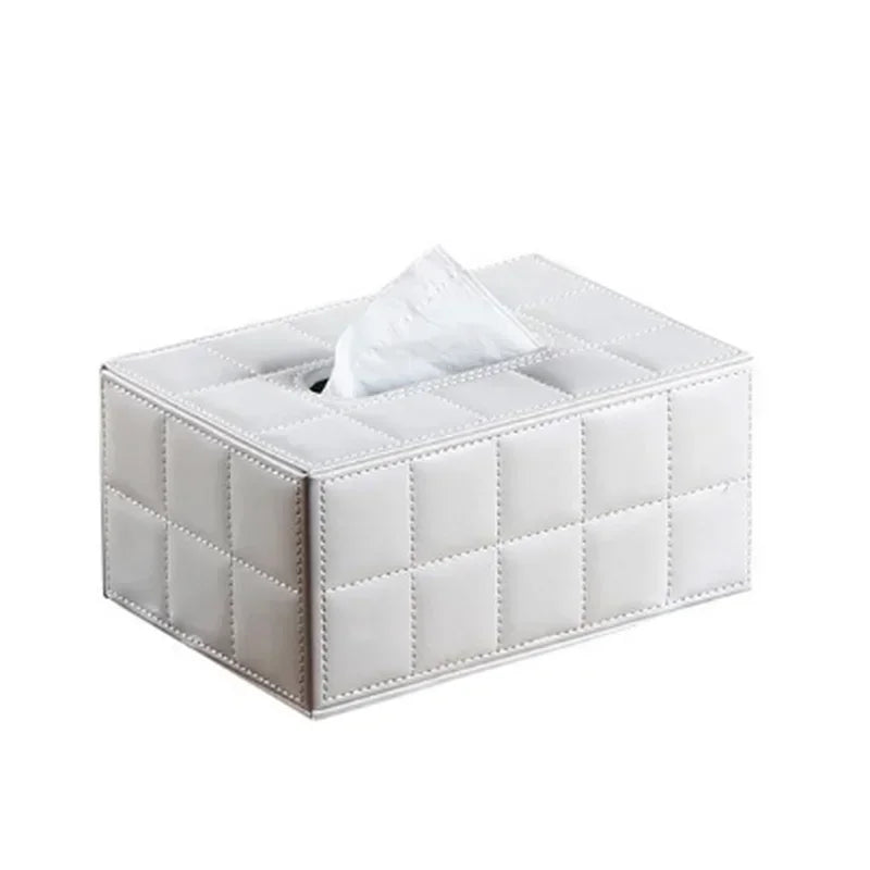 Afralia™ Desktop Tissue Box Holder: Elegant Paper Towel Storage Tray for Home and Office