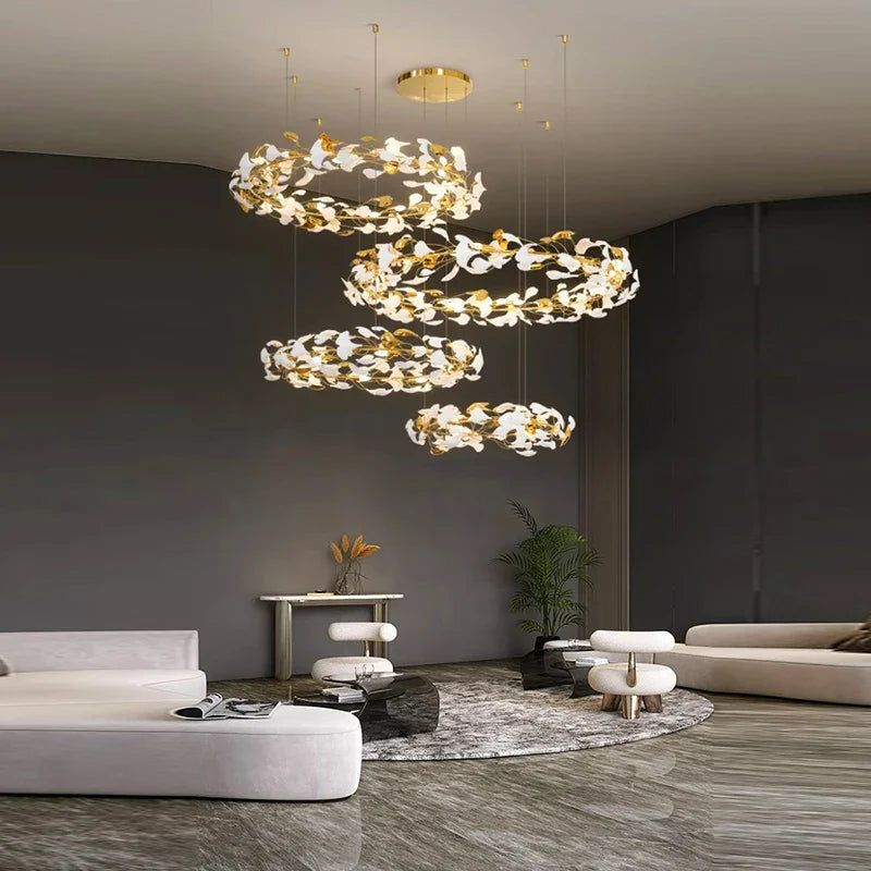 Afralia™ Modern LED Pendant Chandelier for Living Room Dining Room Indoor Lighting