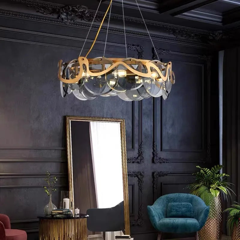 Afralia™ Modern LED Pendant Chandeliers for Living Room & Dining Room