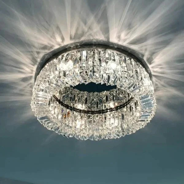 Afralia™ Nordic Luxury Crystal Ceiling Lights - Modern LED Ceiling Lamps for Home and Hospitality.