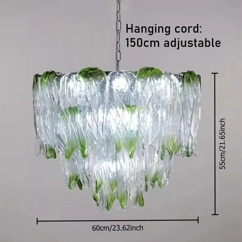 Afralia™ Green Crystal Chandeliers - Modern Classics Ceiling Pendant Light