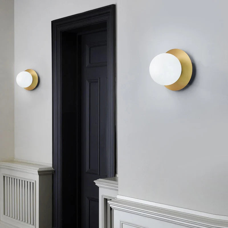 Afralia™ Nordic 9w LED Ceiling Light with Frosted Glass Ball - Ideal for Corridor, Aisle, Balcony