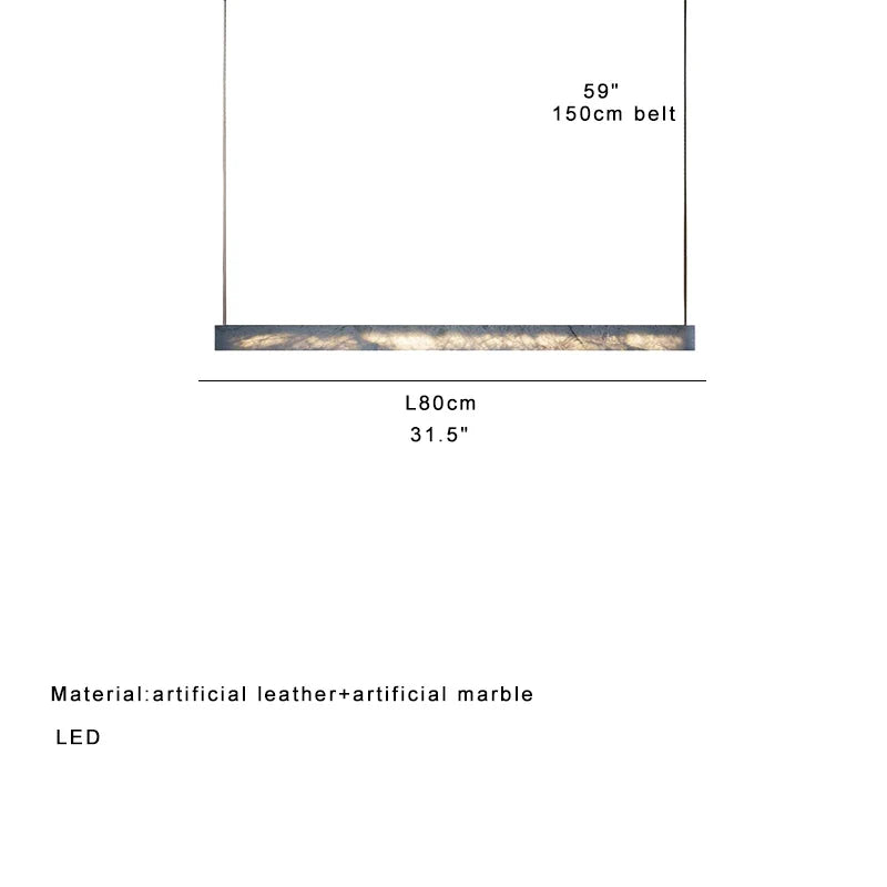 Afralia™ Marble Design LED Pendant Light for Home Decor and Office Spaces