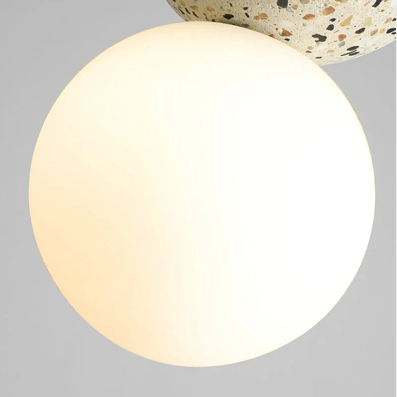 Nordic Glass LED Pendant Lights for Living Room by Afralia™