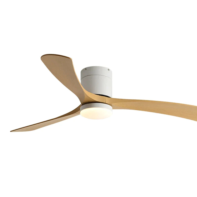 Afralia™ Modern Simplicity Low Floor Ceiling Fan Light with Remote Control for Indoor Use