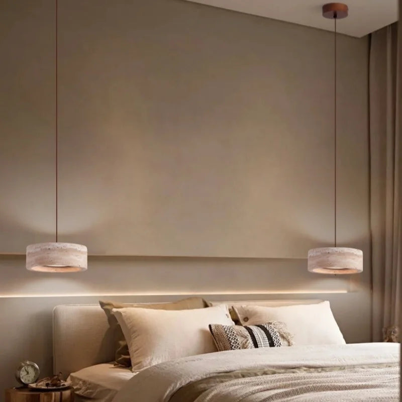 Afralia™ Stone LED Pendant Lights for Bedroom Living Room Kitchen Interior Lighting