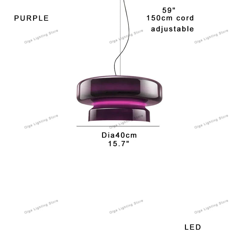 Afralia™ Amber Glass Ceiling Pendant Lights for Kitchen Island Dining Table Decoration