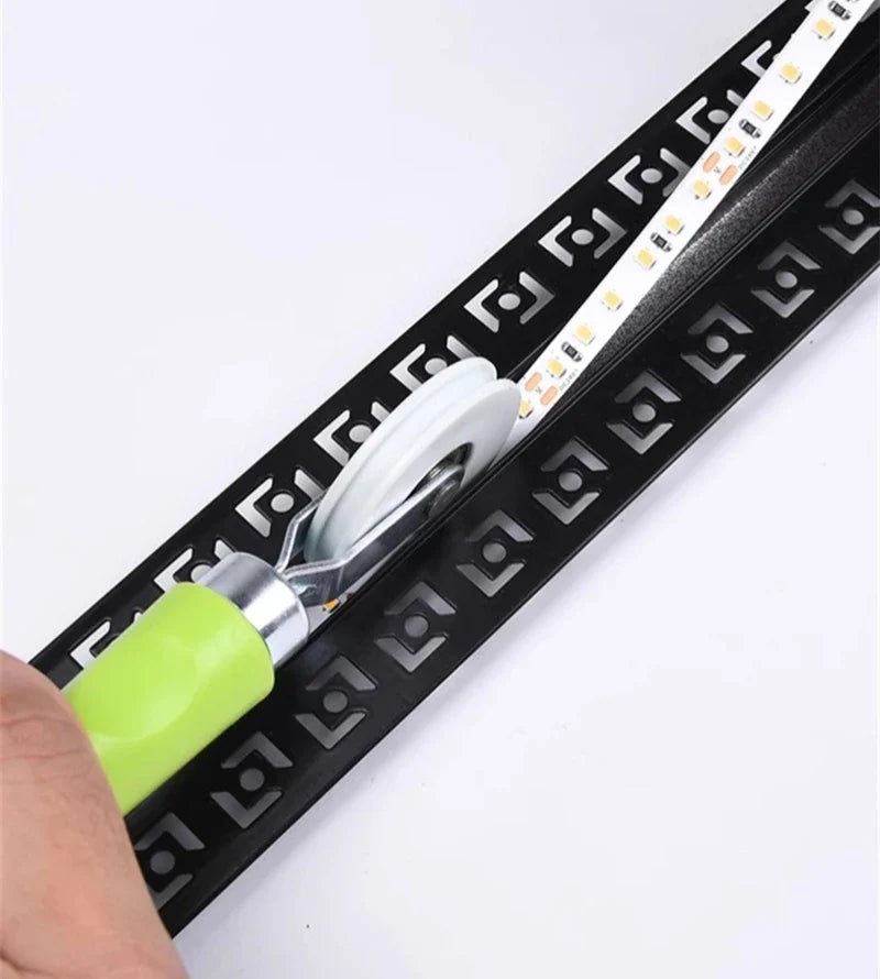 Afralia™ LED Strip Light Installation Tool for Rubber Wheel Handle Roller & Aluminum Profile