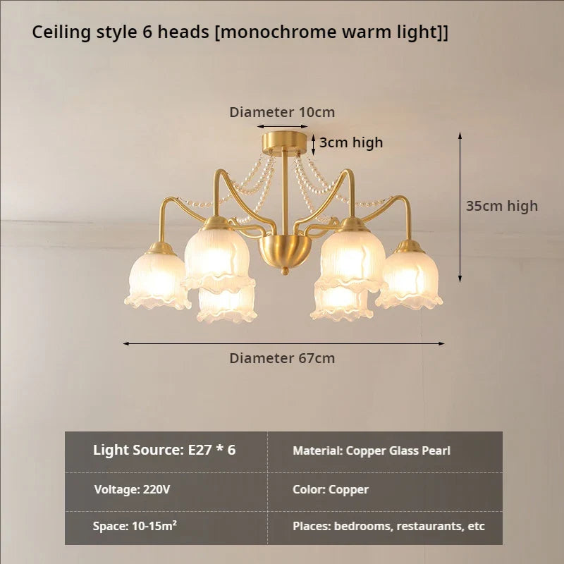 Afralia™ Copper Living Room Chandelier, Luxury & Modern Lighting for Home Restaurants