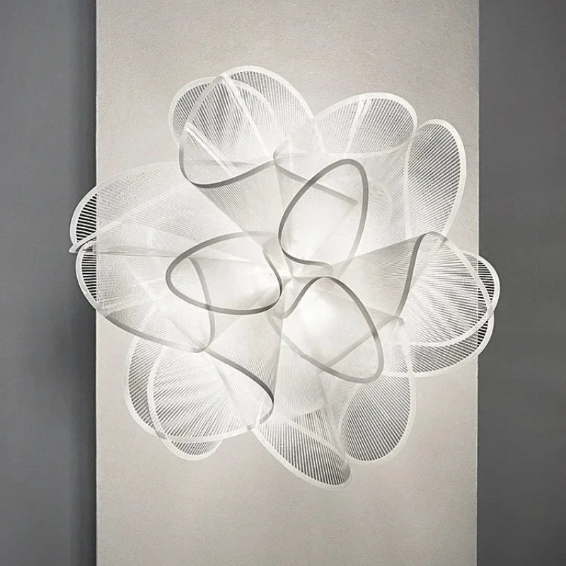 Afralia™ Modern Classic Black White PVC LED Pendant Ceiling Lamp for Home Lighting