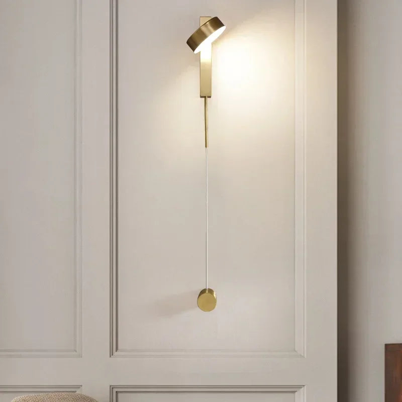 Afralia™ Flex LED Wall Mount Lamp 360° Rotating Dimming Switch Sconce Light