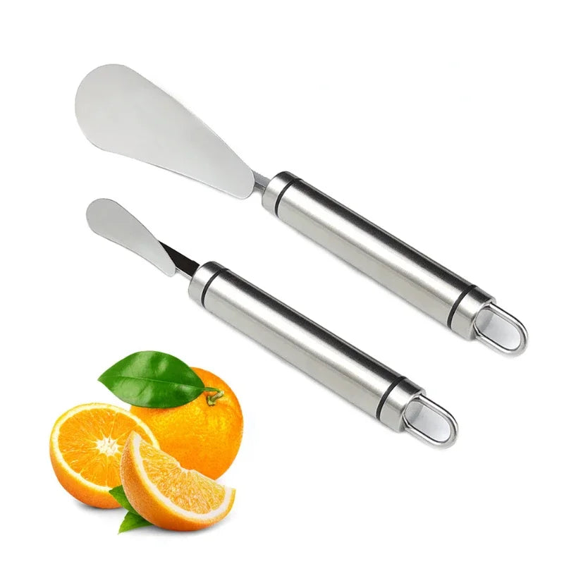 Afralia™ Stainless Steel Fruit Opener Peeler Knife for Citrus Fruits Kitchen Tool