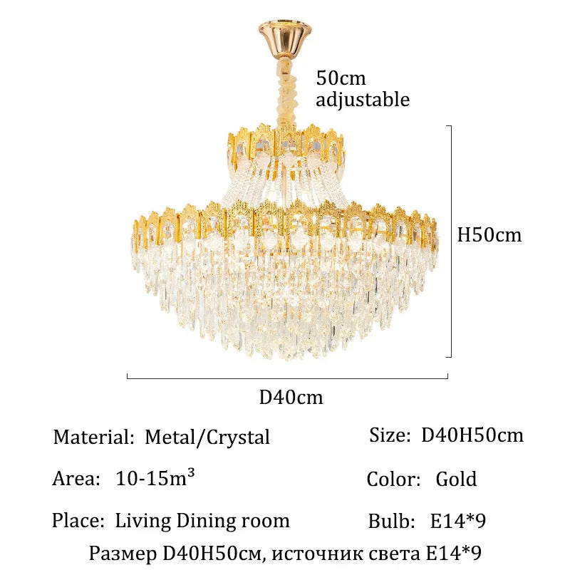 Afralia™ Crystal Pendant Chandelier: Modern Luxury Ceiling Hanging Lamps for Living Room
