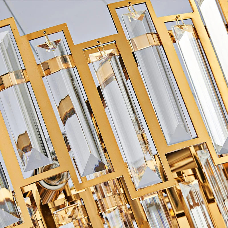 Afralia™ Crystal LED Round Ceiling Pendant Light for Luxury Dining Living Room