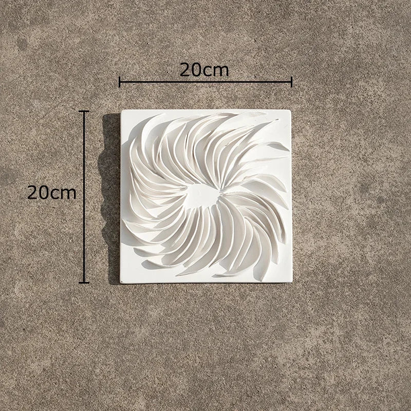Afralia™ White Flower Wall Hanging: Artistic Living Room Decor & Floral Ornaments