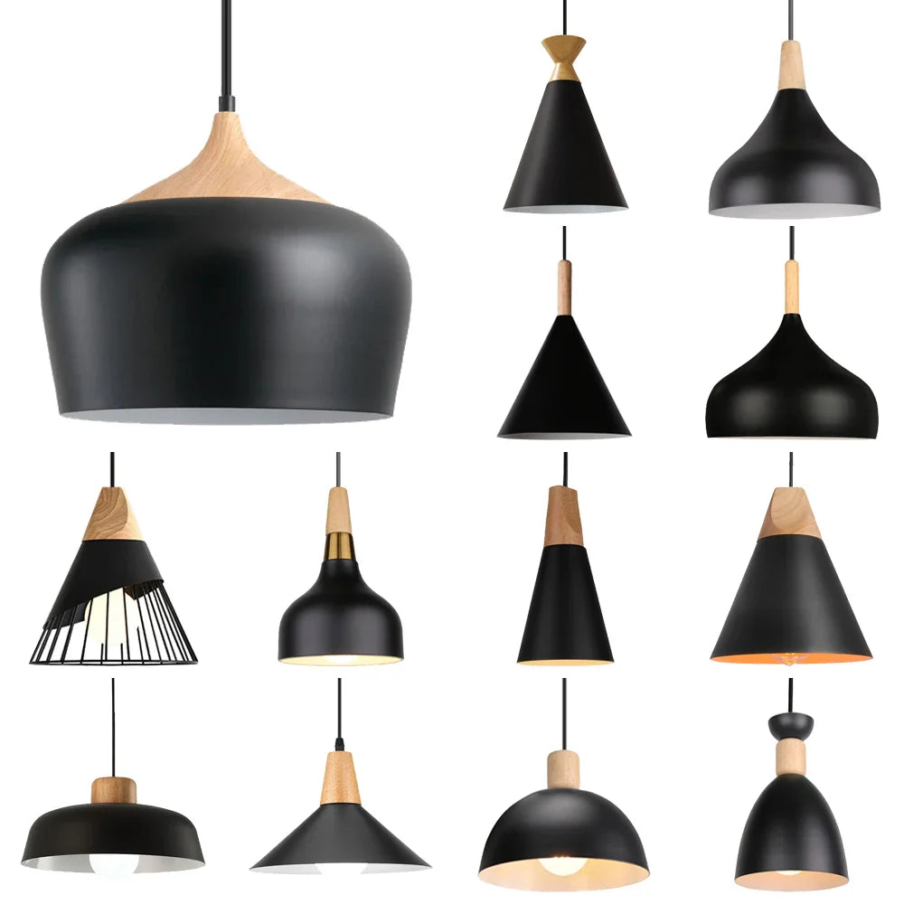 Afralia™ Nordic Pendant Lights: Minimalist E27 Lamps for Kitchen, Dining, Bedroom