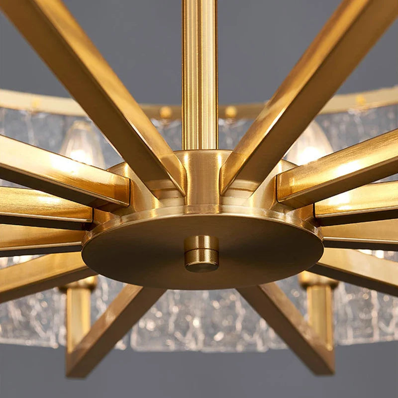 Afralia™ Glass Restaurant Chandelier: Modern Luxury Led Lighting Fixture for Living Room Home Decor