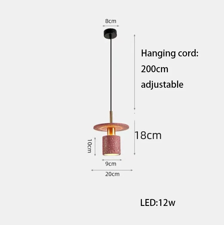 Afralia™ LED Marble Stone Pendant Light for Dining Room