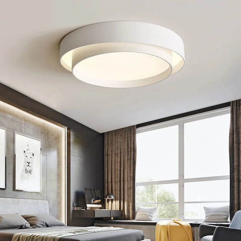 Afralia™ Nordic Round Ceiling Lamp for Living Room, Bedroom, Dining Room Decor