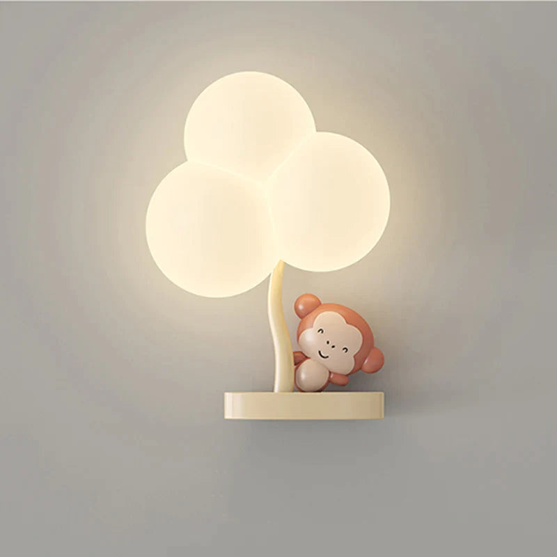 Afralia™ Cloud Shape LED Baby Room Wall Lamp - Eye Care Bedroom Fixture