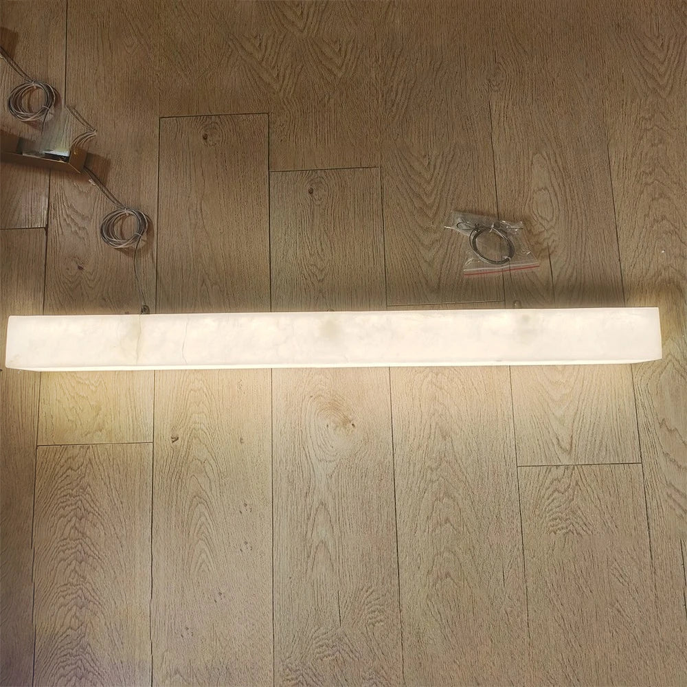 Afralia™ Marble and Copper Chandelier Pendant Light for Living Room Dining Ceiling