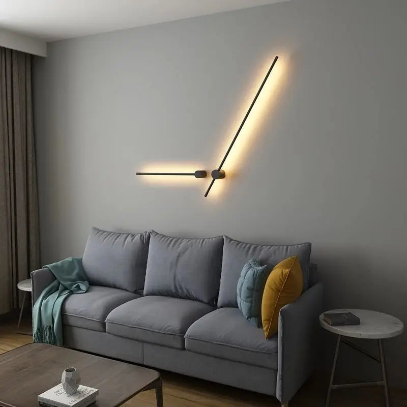 Afralia™ Creative Staircase Wall Lights: LED Strip Wall Lamp for Living Room