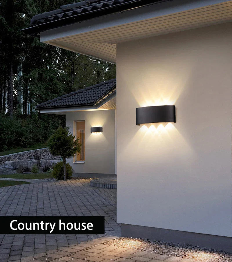 Afralia™ LED Outdoor Garden Wall Light Waterproof Decor Porch Lamp Fixture