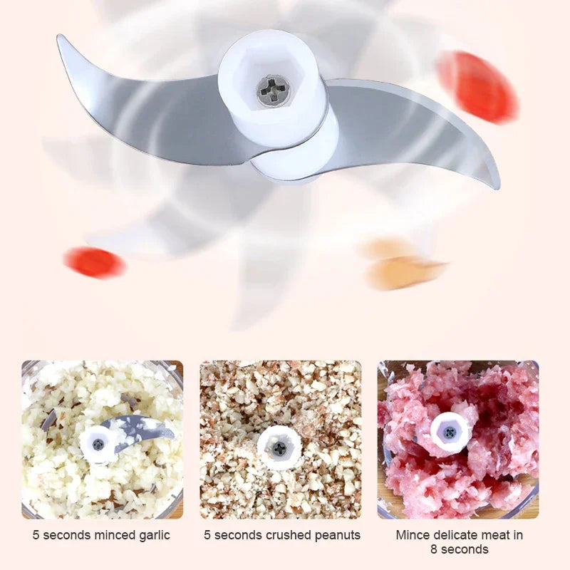 Afralia™ Mini Electric Food Chopper and Grinder