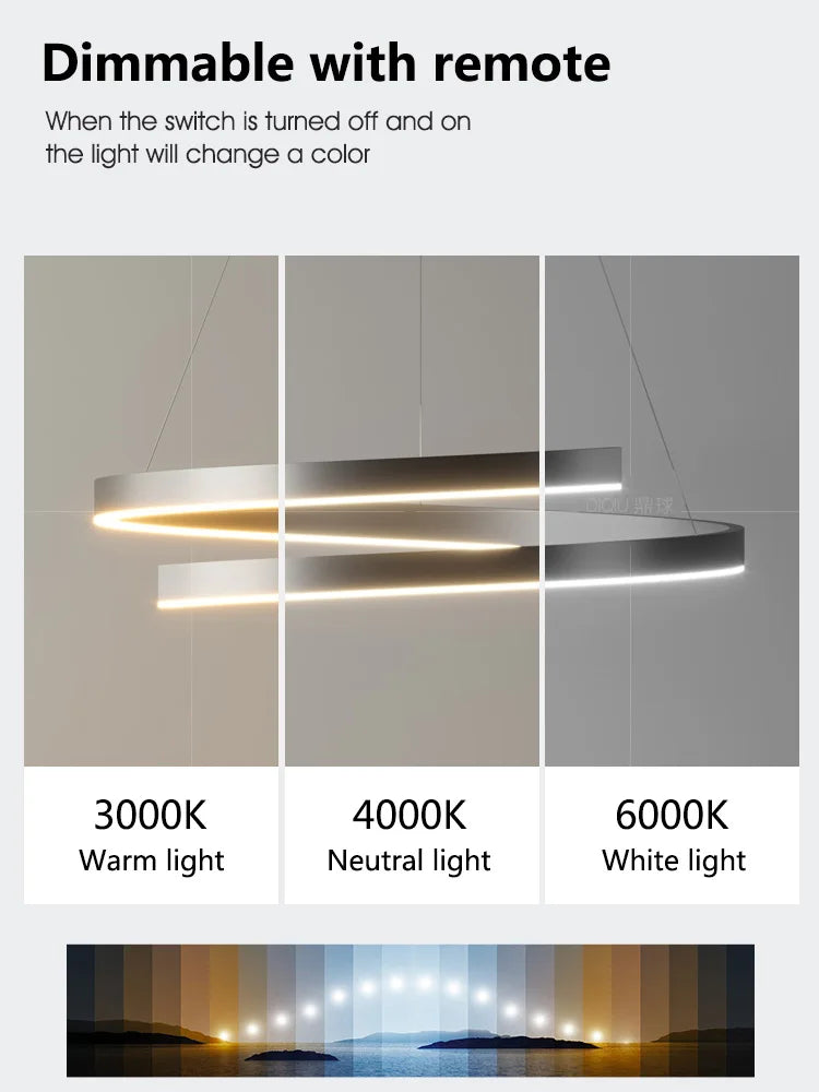 Afralia™ Modern Minimalist Chandelier Ceiling Light for Living Room and Dining Room