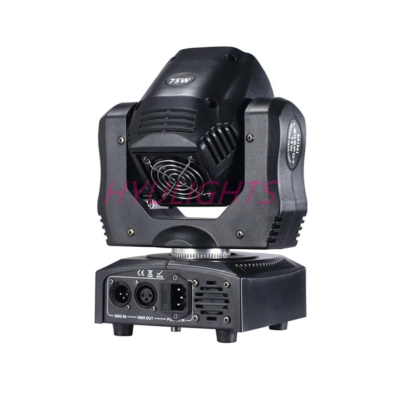 Afralia™ 75W LED Moving Head Spot Light Gobo Color DJ Beam Disco Equipment