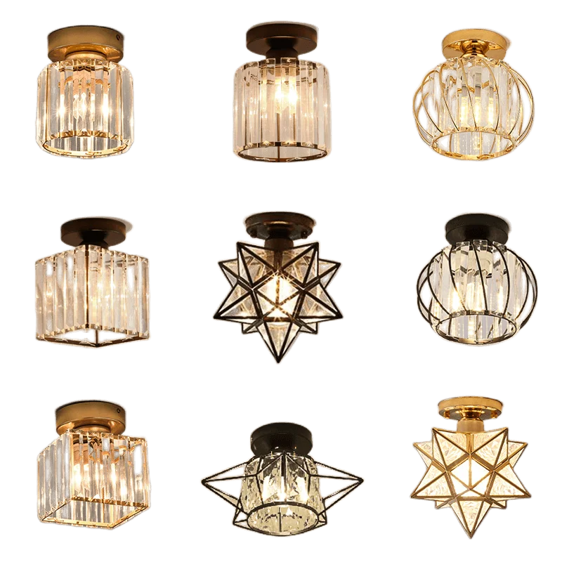 Afralia™ Crystal Glass Nordic LED Chandelier for Modern Indoor Lighting