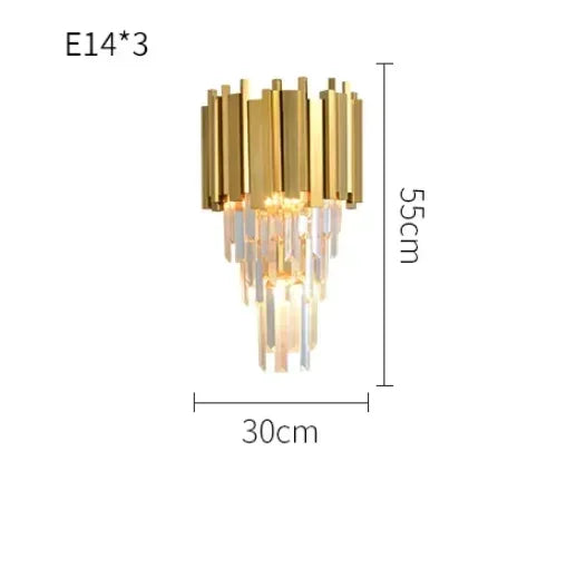 Afralia™ Golden Crystal Ceiling Light for Modern Living Room and Dining Room